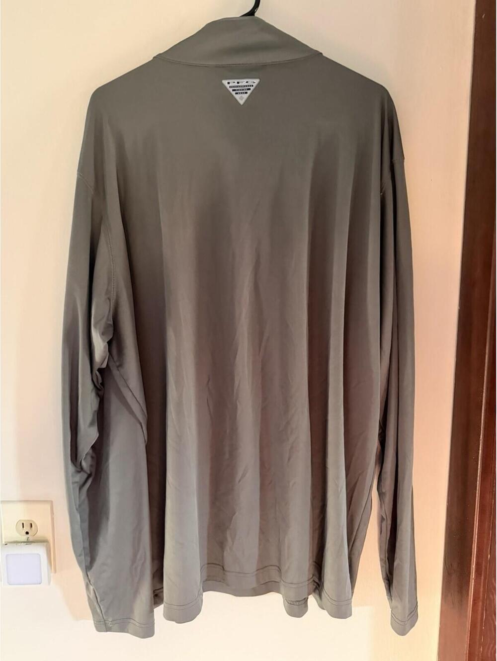 2XL - Men - Columbia PFG Quarter-Zip Long Sleeve Shirt - Picture 4 of 5